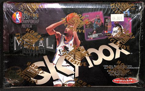 1997 98 metal universe box|metal universe basketball sets.